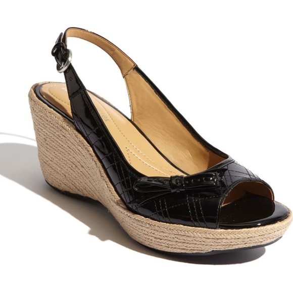 Naturalizer Shoes - Naturalizer Nieva Espadrille Sandal Black Size 7